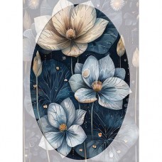 DUTCH LADY DESIGNS GREETING CARD Nautical Dream Flowers